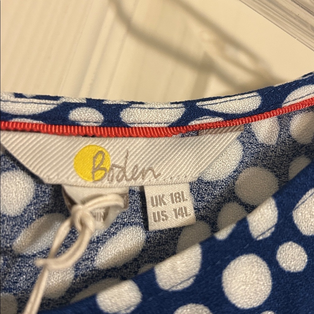 LiKe💝for $20 off🍭 Boden blue white dress Glorious British Style NWT - Picture 5 of 8